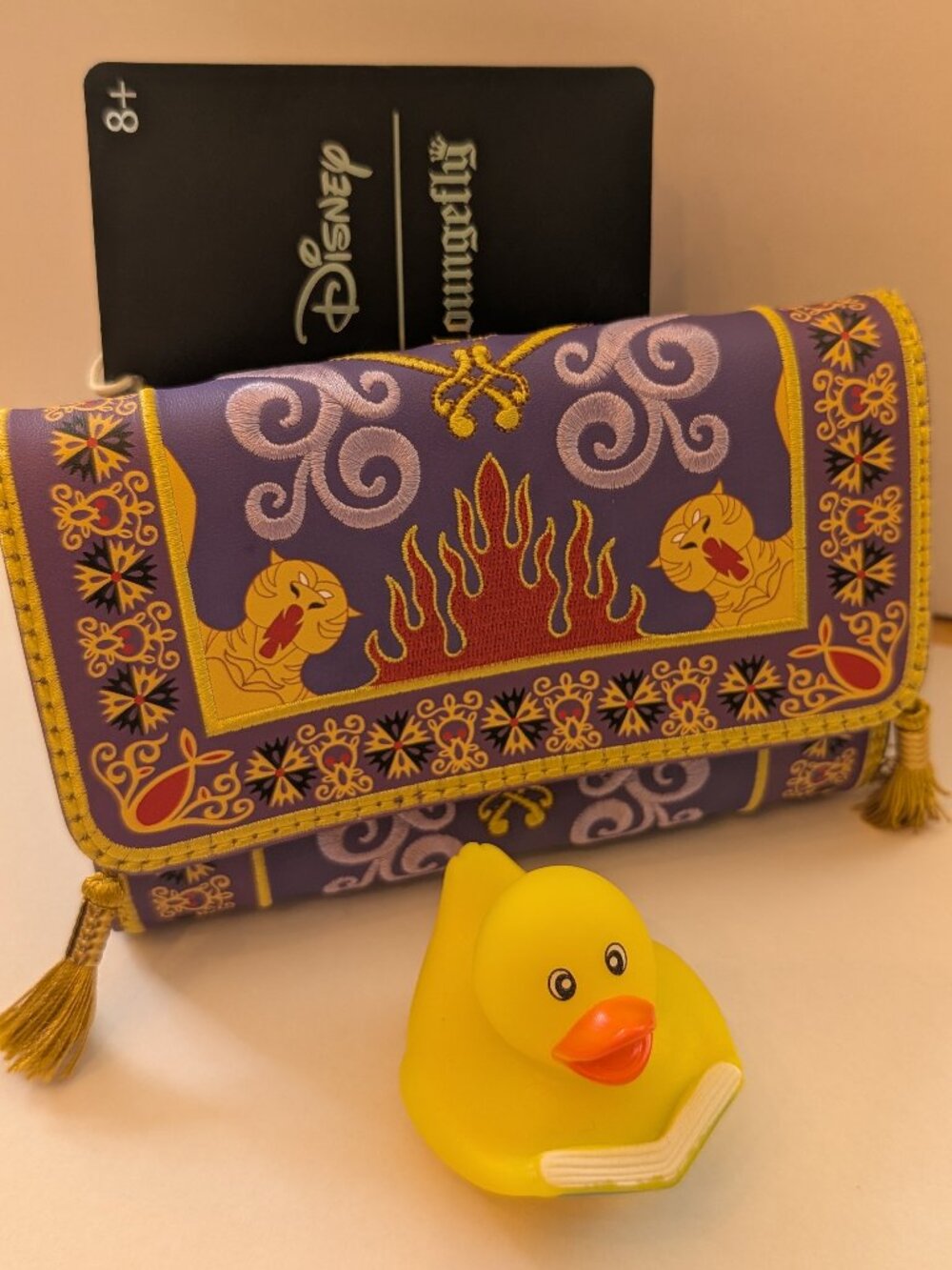 Loungefly Aladdin Magic Carpet Embroidered Wallet NWT